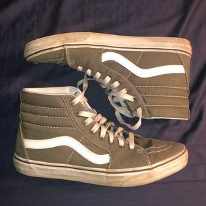 Green Vans Sk8 Hi’s